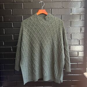 Gorgeous Mer Sea Cable Knit Lisbon Traveler Sweater One Size